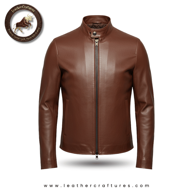 Classic Brown Moto Jacket
