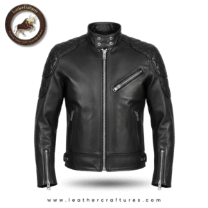 Quilted Armored Biker Jacket