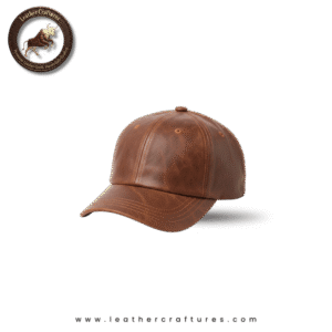 Vintage Brown Leather Cap
