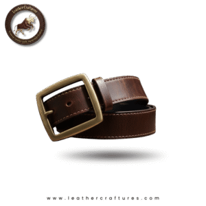 🍫 Leather Belt – Dark Brown