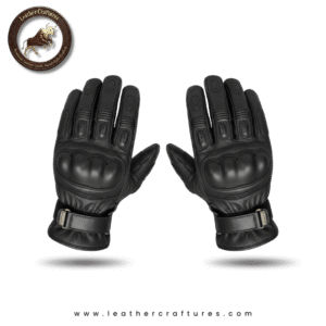 🏍️ Motorbike Leather Glove (Short Cuff)